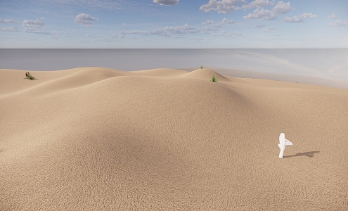 Modern Desert Scenic Spot Landscape 3d model