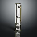 Futuristic Architecture Design With Vertical Glass Structure And Metallic Finish Details