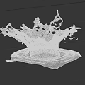 Stunning Water Fountain With Dynamic Splashing Water And Ripple Effects