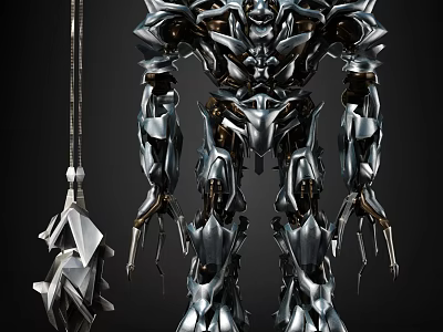 Futuristic Megatron Robot Character With Weapon In Sci Fi Franchise 3d model