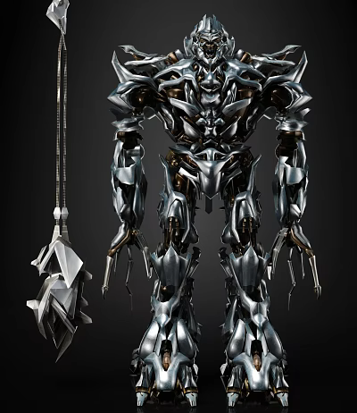 Futuristic Megatron Robot Character With Weapon In Sci Fi Franchise 3d model Futuristic Megatron Robot Character With Weapon In Sci Fi Franchise 3d model