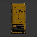 Vintage Yellow Delivery Van With Classic Boxy Design And Smooth Exterior