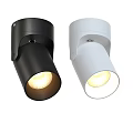 Modern Black And White Downlights With Sleek Design For Interior Lighting 3d model