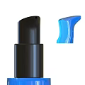 Stylish Perfume Container With Black Cylinder Body And Blue Transparent Sprayer Top