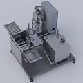 Automated Industrial Equipment With Metal Structure Conveyor Belt Control Panel And Mobile Base