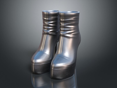 Modern High Heels Women's Shoes 3d model