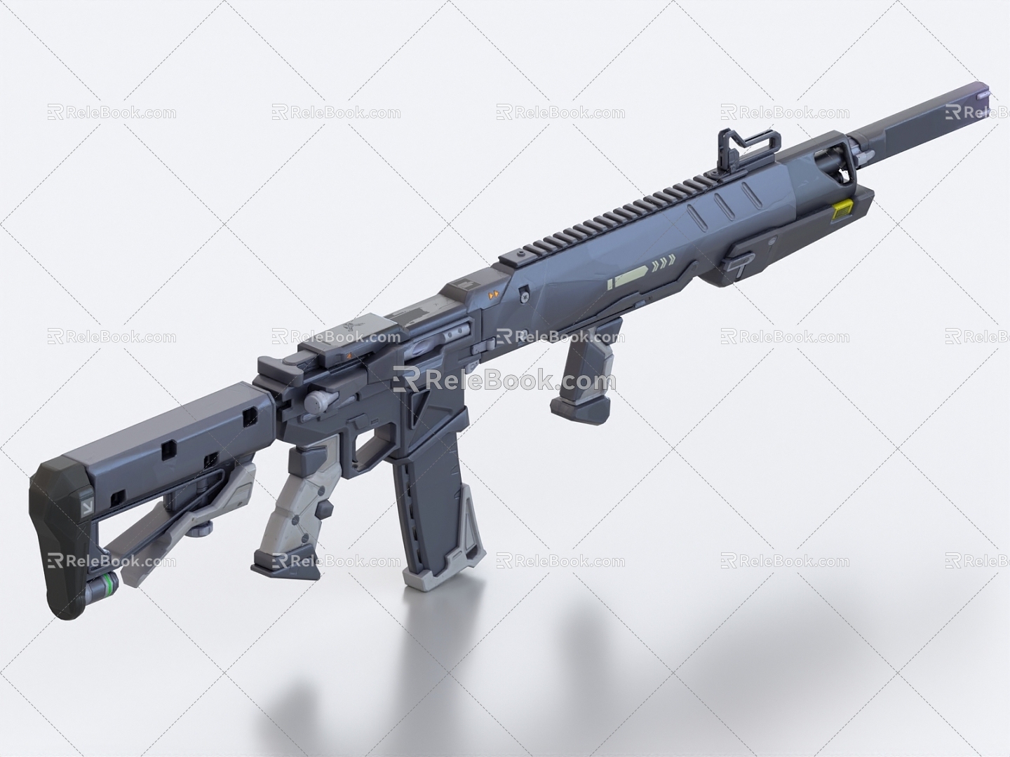 Assault Rifle Automatic Rifle Weapon Guns Firearms Science Fiction Rifle Science Fiction Gun Submachine Gun Sniper Gun 3d model