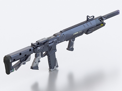 Assault Rifle Automatic Rifle Weapon Guns Firearms Science Fiction Rifle Science Fiction Gun Submachine Gun Sniper Gun model