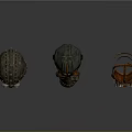 Unique Steampunk Masks Display With Intricate Mechanical Design And Metallic Finish