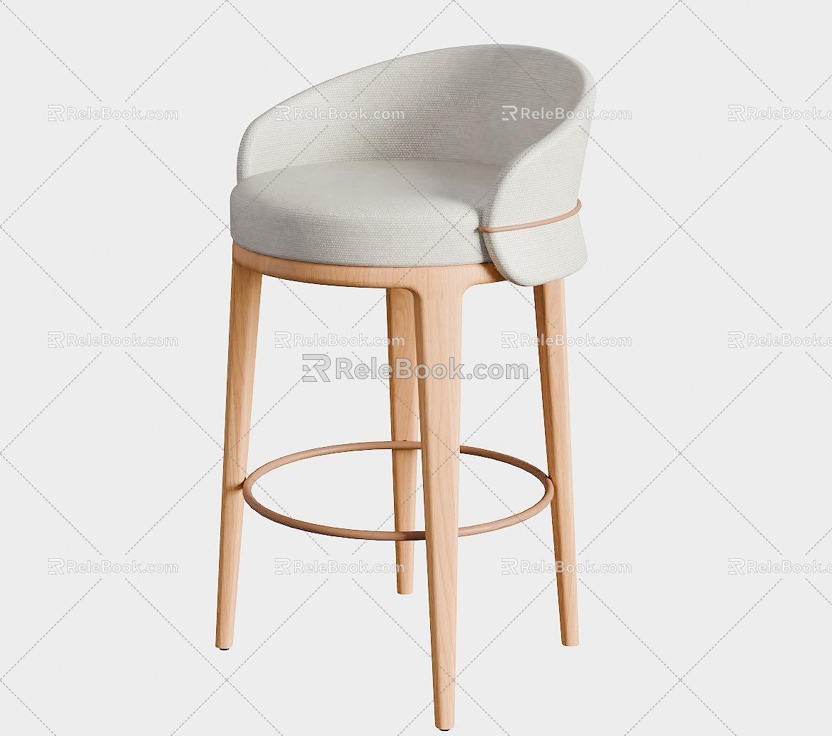 Banqueta Sic ília Bar Chair 3d model