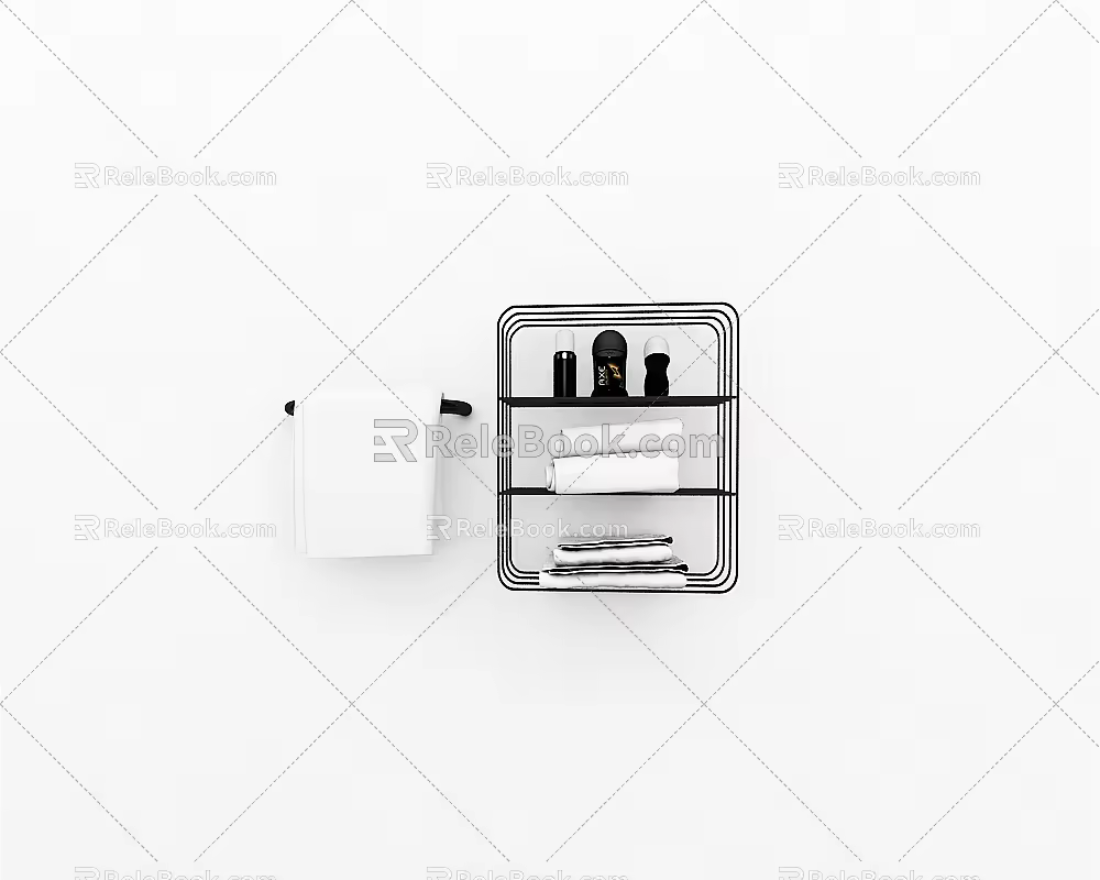 Modern towel 3d model