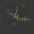Road Infrastructure Construction Site With Yellow Crane Stacked Concrete Pipes Background Buildings And Trees