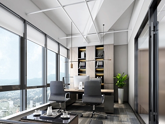 Modern General Manager Room 3d model