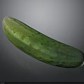 Fresh Organic Green Cucumber With Spiny Textured Surface And Vibrant Hue