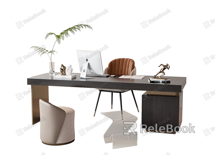 Modern desk chair desk chair combination model