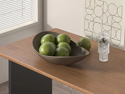 food and beverage fruit plate fruit plate lemon 3d model