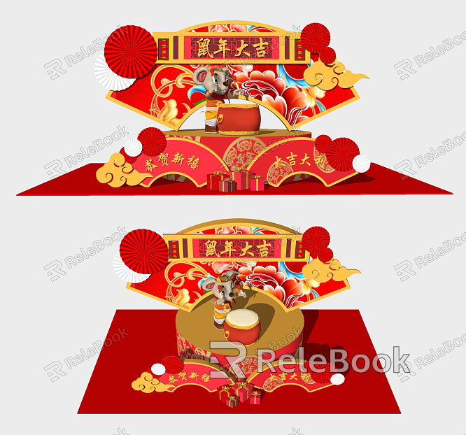 New Chinese Style Decorative Ornaments for Spring Festival of the Year of the Rat model