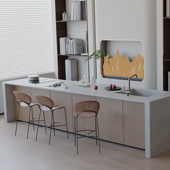 Modern table combination 3d model