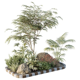 Modern Plant Heap 3d model