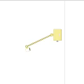 Modern Gold Adjustable Wall Lamp With Sleek Design And Flexible Arm