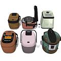 Various Modern Rice Cookers With Different Colors And Designs For Home Use