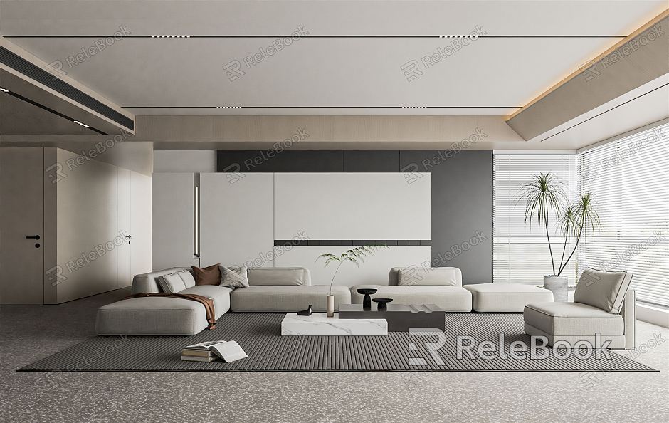 modern living room model