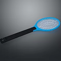 Household Electric Mosquito Swatter With Blue Frame And Black Handle Design