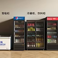 Commercial Freezers and Refrigerators with SNOWFLK Ice Cream Freezers Pepsi Coca-Cola Beverage