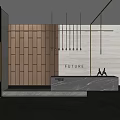 Modern Front Desk Front Desk 3d model