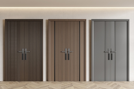 Double Door Double Door Office Door Villa Door Security Door Entry Door 3d model