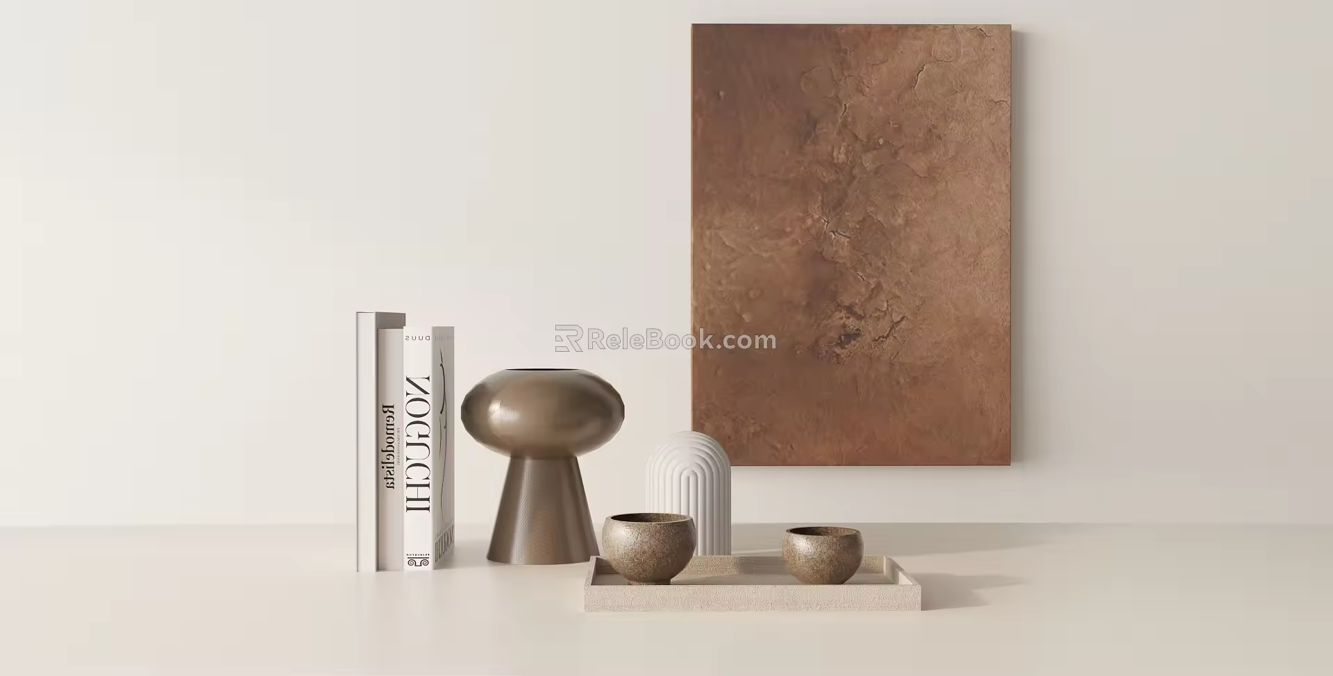 Modern ornaments combination 3d model