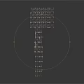 Metal Frame Light Tower Structure With Lattice Top And Slender Pole