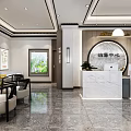 Lobby Front Desk 3d model