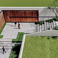 Modern Simple Steps Walking Steps High Difference Steps 3d model