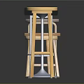 Different Types of Stools With Wooden Seats And Metal Legs In Various Colors