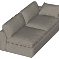 Modern double sofa 3d model