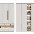Modern wardrobe combination 3d model