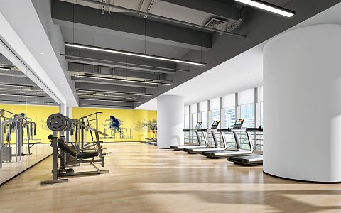 Modern Gym 3d model