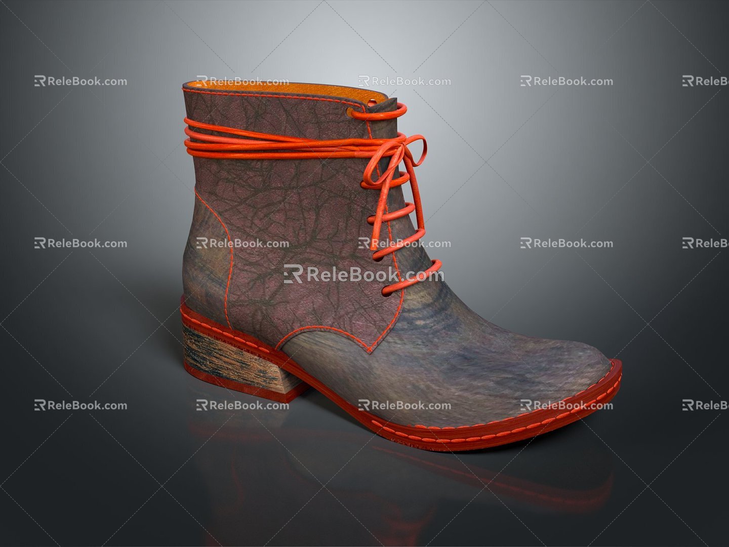 Modern Boots Women's Boots Leather Boots Men's Boots Leather Martin Boots 3d model