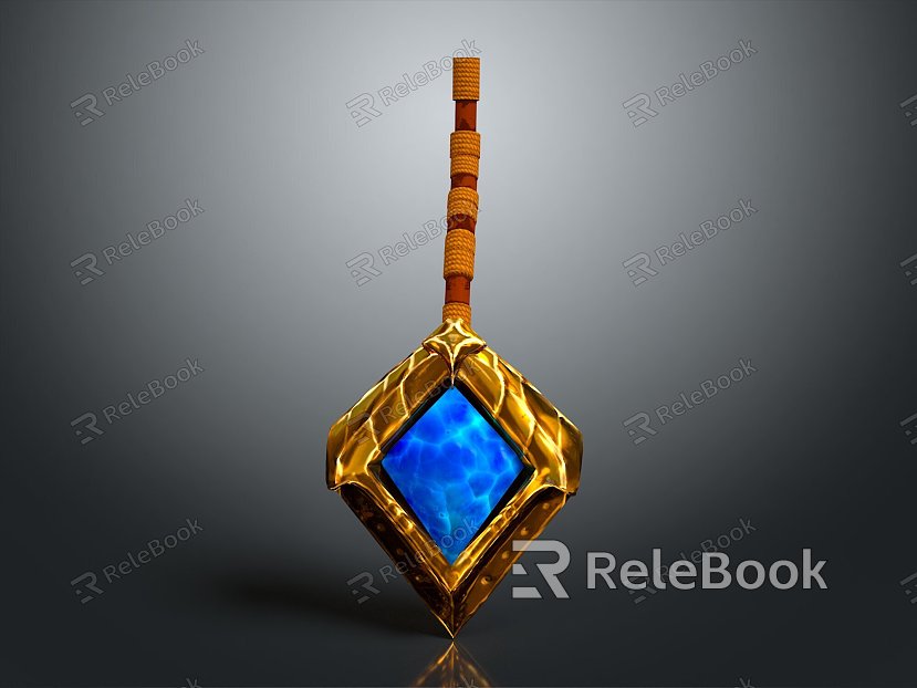 Gem Pendant Crystal Crystal Ore Crystal Mineral Gem Ore Crystal Crystal Mineral Crystal model