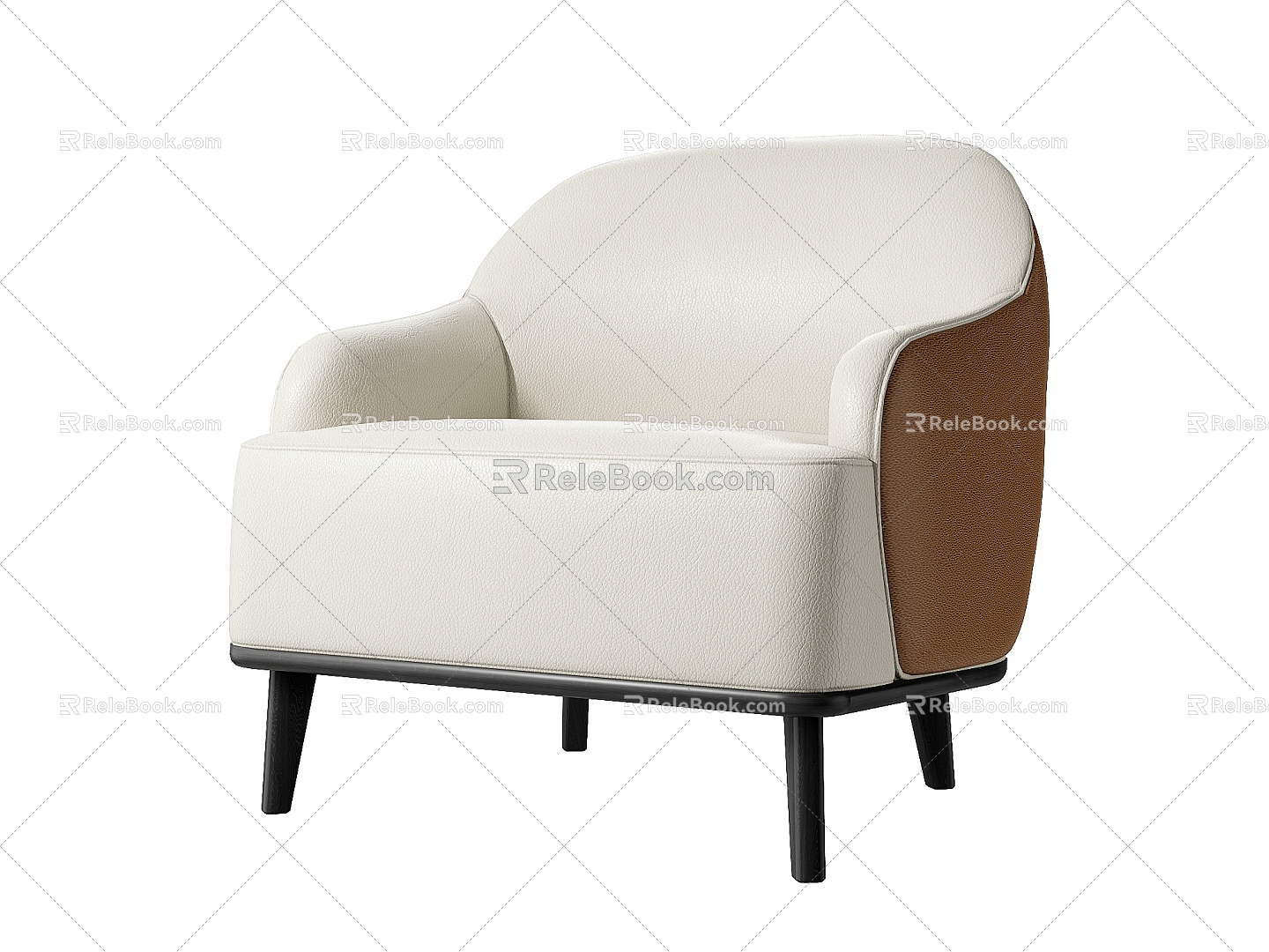 Single sofa 3d model