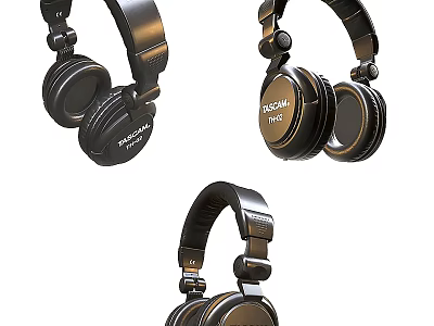 Modern Over Ear Headphones With Comfortable Earpads High Quality Sound And Magan Brand Design 3d model