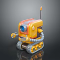 Robot Assistant Small Robot Butler Robot Butler Figure Game Figure 3d model