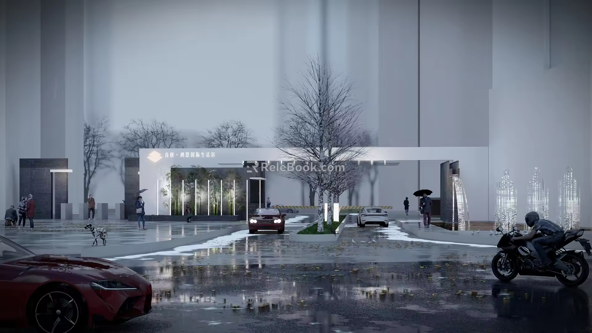 Modern Gate 3d model