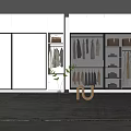 Wardrobe SU model 3d model