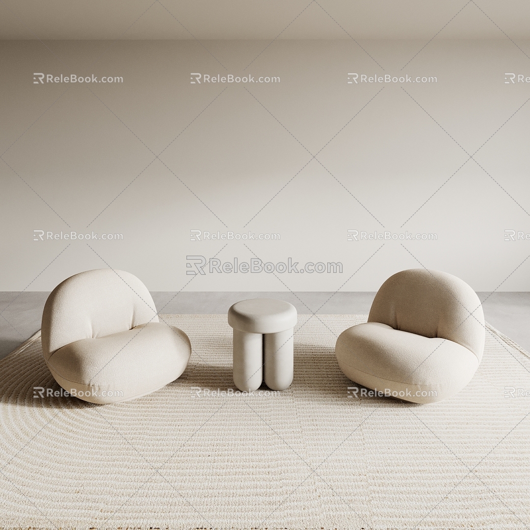 Sofa Chair Lazy Sofa Leisure Sofa Japanese Style Sofa 3d model