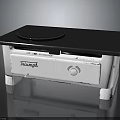 Philips Portable Electric Stove With Blue Top White Body Small Stand And Control Knob