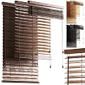 Modern Wooden Window Blinds With Various Styles And Natural Wood Tones