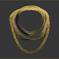 Elegant Gold Fashion Accessories With Layered Chains And Intricate Design For Stylish Outfits