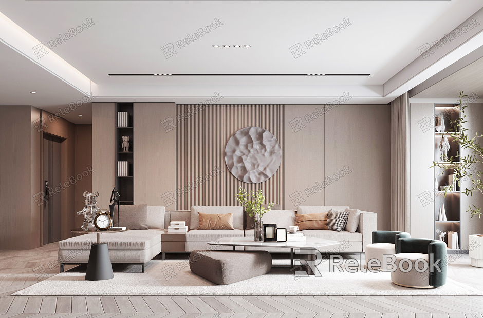 modern living room model